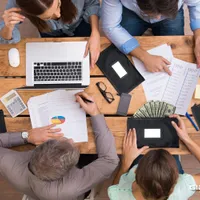 Money Bank Deposit Bag with Zipper | 10-Pack | Black | 11x6 inch | Durable Leatherette — view 3