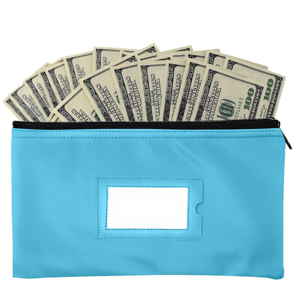 money bag light blue